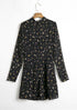 Hollowed-out floral long-sleeved dresses - ROUTINE FASHION